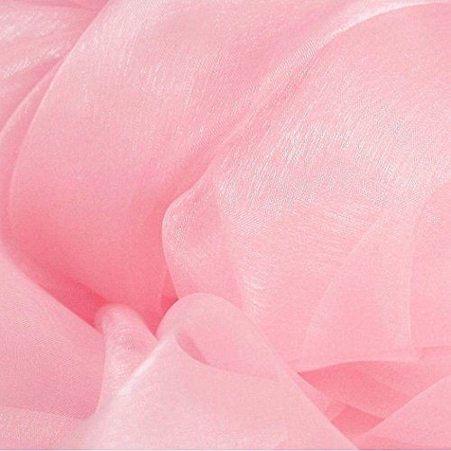 ORGANZA Stoff Meterware in Rosa – hauch zart und durchsichtig - 2