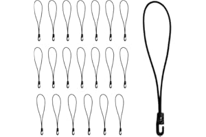 YZROHYI 20 PCS Goma Tensora con Ganchos,Tensores Elásticos Pequeños,Tensor Elastico Gancho Camping,Pulpos Elasticos con Gancho Cortos,Cuerdas EláSticas Ganchos Multifuncional para Lonas, Red Tienda