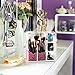 Brush Holder, HBF Clear Acrylic Make Up Brush Holder with Free Pink Pearls