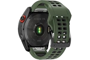 Niboow Pasek QuickFit 26 mm do Garmin Fenix 7X/Fenix 6X GPS/6X Pro/6X Sapphire GPS/5X Sapphire/5X GPS/5X Plus, silikonowy pasek do zegarka, zapasowy pasek do zegarka Garmin Descent MK1/MK2/MK2i