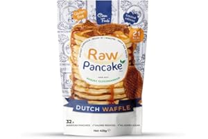 Cleanfoods Pancake 21 calories l Pancake Gaufre Hollandaise 425g l 32 Pancakes l 21 Calories/Crêpe l Konjak/Konjac Glucomannane l préparé en 2 minutes I Dutch Waffle