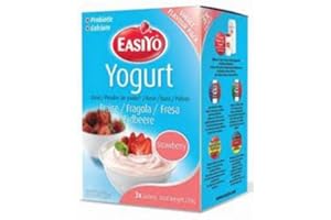 EasiYo Strawberry Yogurt Mix 3 x 240g Sachets (1 Box)