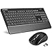 Produktbild VICTSING Tastatur Maus Set Kabellos, Wireless Keyboard und Optisch Mouse Combo,QWERTZ Drahtlose Tastaturen, 2,4 GHz Funkmaus mit USB Empfänger, Lange Akkulaufzeit für Laptop, PC, Mac OS, Schwarz