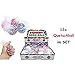 Price comparison product image Lg-Imports Set of 12 Squeeze Balls Anti Stress Ball Squishy Ball Stress Kneading Ball in Net Glitter Colourful