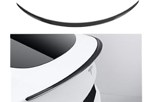 Ywooon per Tesla Model Y Spoiler In Fibra Di Carbonio Reale Ala Posteriore Del Baule Posteriore Spoiler Wing Compatibile Con Tesla Y 2020-2024 (Vera Fibra di Carbonio Lucida)