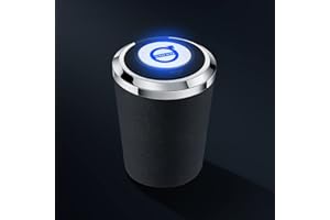 SSJCVD Auto Posacenere per Volvo C40 S60L S90 XC Classic XC40 Autoestinguente Portatile con Luce LED Coperchio Accessori,8 * 10