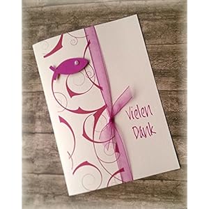 Danksagung Danksagungskarte Danke Kommunion Konfirmation Firmung Taufe Fisch pink fuchsia