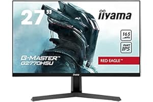 iiyama Ecran 27" G-Master G2770HSU-B1 Red Eagle, Fast IPS, FHD@165Hz, 0,8ms, HDMI/DP/USB