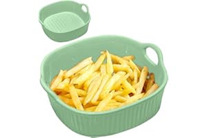 Ruioomeep Cocotte carrée en céramique de 18,5 x 17 cm - 650 ml - Avec poignée - Résistant aux rayures et aux coupures - Pour lasagnes, tiiramisu, cocottes - Accessoires de friteuse - Passe au