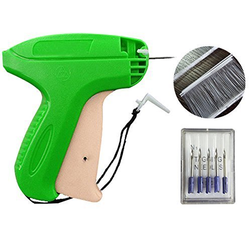 Heftpistole Etikettierpistole Etikettiermaschine Tagging Gun + 5 Ersatznadeln + 1000 Heftfäden Standard,DIKETE® Etiketten Preis Marke Tags Kleidung Socken Hüte Fashion Handel Läden - 2