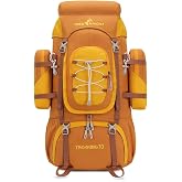 Bseash 70L (65+5) Waterproof Hiking Camping Backpack with Rain Cover for Outdoor Sports Travel Climbing Sightseeing