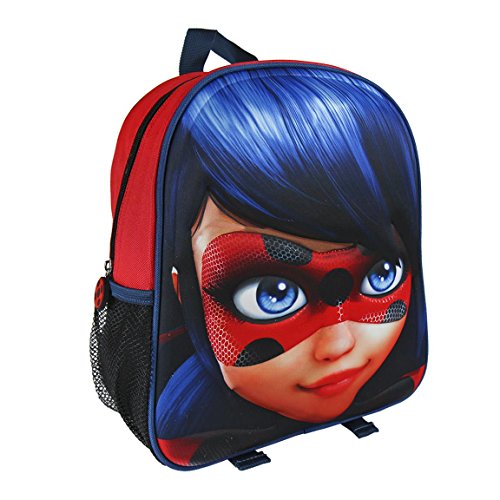 Miraculous, Les Aventures De Ladybug Et Chat Noir 2100-1975 Sac à Dos 3D, 31 Centimetres, Fille, École, Multicolore