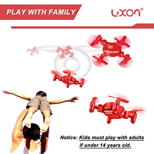 Boys Toys Mini Drones for Kids Girls Foldable Portable Quadcopters with 360° Roll-over and Headless Mode (Red) By Luxon reviews Boys Toys Mini Drones for Kids Girls Foldable Portable Quadcopters with 360° Roll-over and Headless Mode (Red) By Luxon