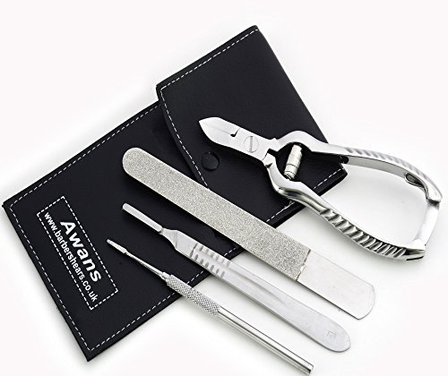 Chiropody Ingrown Toenail Clipper Nipper Podiatry Podiatrist Kit 4 Piece Awans®