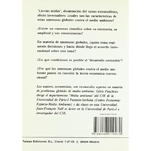 Las amenazas globales sobre el medio ambiente