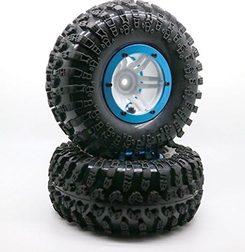 4PCS 2.2 Inflatable Tires W/ Alloy Beadlock Wheels 1/10 RC Crawler CAR 3021BU