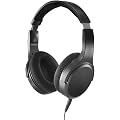 Hama Casque TV Filaire 6 m, Circum-aural, Câble Extra Long Amovible, Réglage Volume Séparé Gauche/Droite, Casque Audio Idéal Seniors ou Malentendants, Jack 3,5 mm et Adaptateur 6,35 mm, Noir