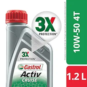 Castrol Activ Cruise 20W-50 Petrol Engine Oil for Bikes (1.2 L)