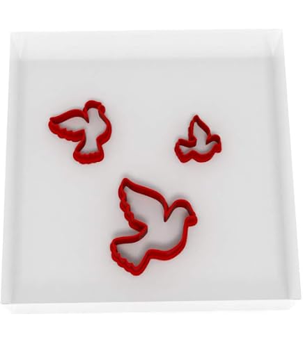 Emporte-Pièce Colombe En Acier Inox - Pour Biscuits, Wedding, Communion | Forme Peace & Love