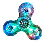 Spinner, Senderwish LED Hand Finger Fidget Spielzeug, perfekt für ADD,ADHS,Angst und Autismus Erwachsene Kinder