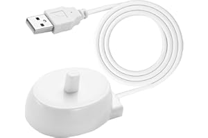 DOZYLIVE Caricatore Induttivo per Spazzolini per Oral-B Serie IO 3757 3 4 5 6 D12 D14 D16 D20 P2000 P4000 P6000 Base Impermeabile Caricabatterie USB Elettrico Fil pour Oral B Portatile e Sicuro