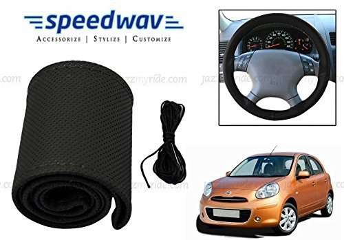 Speedwav Leatherette Car Steering Wheel Cover Black M-Nissan Micra RS.329 (73.00% Off) - Amazon