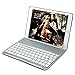 Price comparison product image iPad Pro 9.7 Keyboard Case, iEGrow Ultra-Slim iPad Case with 7 Colors LED Backlit Bluetooth Keyboard for Pro 9.7 Inches Grey (QWERTY, UK)