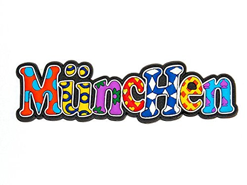 Gummi-Magnet "München", bunt