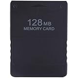 Tihebeyan Carte Mémoire pour PS2 Carte mémoire Haute Vitesse 8M/64M/128M/256M pour Sony Playstation 2 Accessoires(128M)