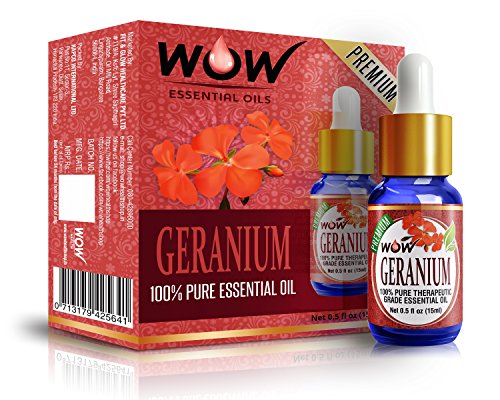 WOW Essential Geranium Oil - 15 ml (Pack of 1) RS.299 (57.00% Off) - Amazon