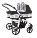 Twin Pram - Carrycots, Chairs and Accessories - White Chassis - Urban Style
