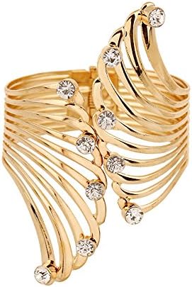 Yozone Jewelry Egypt Cleopatra Punk Style Cuff Bangle Bracelet (Gold6)