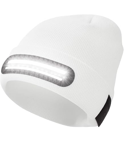 Ebilun, berretto a maglia a LED, unisex, alla moda, con 4 LED, ricaricabile, per pesca all'aperto, caccia, campeggio, barbecue, corsa, viola Ebilun, berretto a maglia a LED, unisex, alla moda, con 4 LED, ricaricabile, per pesca all'aperto, caccia, campeggio, barbecue, corsa, viola