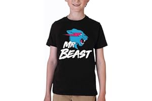 Delanhon Kids Boys Famous Youtuber Gamer Esprots Logo Lightning Cat Print Tshirt Girls Summer 100% Cotton Top tees