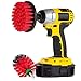 Produktbild 2Pcs 4 Inch 2.5 Inch Medium Heavy Duty Scrubbing Reinigung Power Scrubber Reinigung Drill Brush Kit für Badezimmer Oberflächen Wanne, Dusche, Fliesen und Fugen,Reifen usw (Rot)
