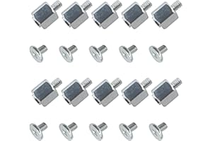 Ocobudbxw Juego de 10 kits de montaje manual para radiador de computadora, tuerca hexagonal para placa base A-SUS M.2 SSD