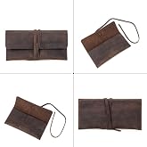 Modica Contacts Varzna - Genuine Vintage Leather Natural Retro Pen Holder