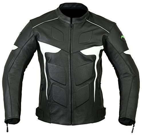 Preisvergleich Produktbild Herren RIDEX LJ2W Biker Motorrad Motorrad Schutz Lederjacke