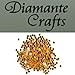 300 x 2mm Gold Round Diamante Loose Flat Back Rhinestone Gems - created exclusively for Diamante Crafts