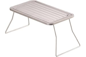 CARMOTTER Titanium Folding Campfire Grill, Camp-Grill Grate Portable Camping Grill With Legs And Carrying Bag, BBQ Grill Grate Ultralight For Camping Hiking