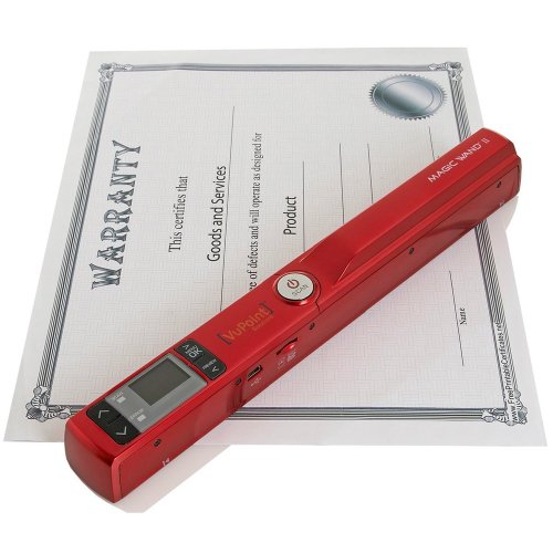 VUPOINTSolutions Magic Wand 2 Portable Scanner (PDS-ST441R-VP) - RED