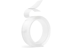 smart by Leviatan Nastro Biadesivo Extra Forte, Trasparente Nano Tape 3 m, 2 cm, Nastro Adesivo Timovibile e Riutilizzabile