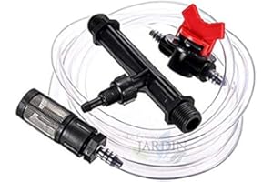 SUINGA Venturi para Riego por Goteo 1" | Venturi Riego | Inyector de Fertilizante para Tuberia de Polietileno 32mm | Abonadora de Fertilizante | Inyector de Abono para Plantas con Llave