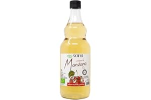ECOSANA VINAGRE DE MANZANA CERTIFICADO BIO - Manzanas procedentes de agricultura ecológica - Ideal para tus aliños - VEGANO - SIN GLUTEN - 75cl