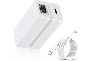 PROCET PoE USB C Konverter Adapter, PoE auf USB C 5V 10W Stromladung und 100Mbit/s-Übertragung für Tablet, iPad mini, UniFi G4 Doorbell Pro, Samsung Galaxy Tab A8, GoogleTV, Kamera, Home Assistant