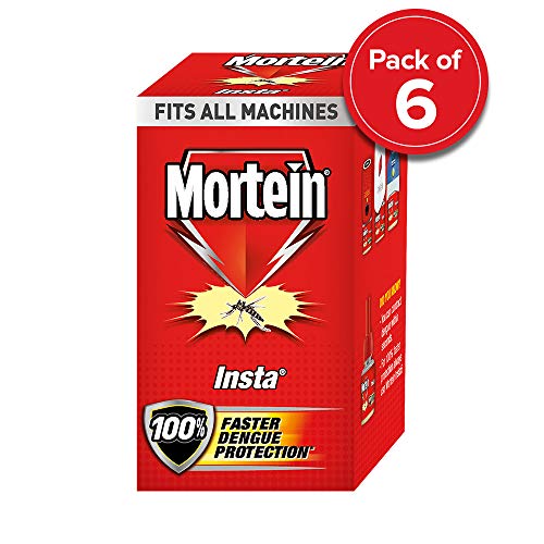 Mortein Insta Mosquito Repellent Refill (Red, Pack of 6)