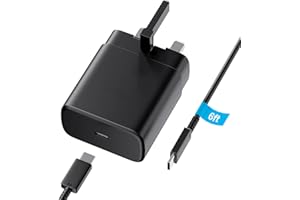 JESINOR for Sam Sung Charger,45W USB C Super Fast Charging for Galaxy S24 Ultra/S24/S23 Ultra/S23+/S22/S22 Ultra/S22+/Note 10/20/S20/S21,A33,A53,S7/S8,USB C Power Adapter Plug for Type C Phone (Deep Black)
