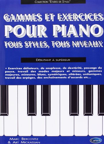 Download Bercovitz Gammes & Exercices Pour Piano Tous Styles Tous Niveaux Pf Bk-