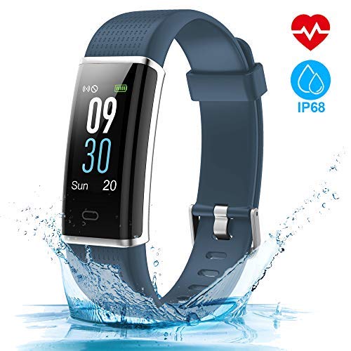 HOMSCAM Orologio Fitness Tracker Smartwatch Cardiofrequenzimetro da Polso Donna Uomo Bambini Smart Watch Fitness Braccialetto Contapassi Calorie Impermeabile IP68 per iPhone Huawei Xiaomi Samsung