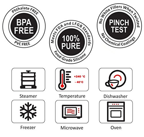 Silikon Backunterlage 40x29cm Backmatte Grün Silikon-Backfolie STAR-LINE® Diät-Backblech-Unterlage Backpapier Ausrollmatte Fettfrei-braten-Grillen Fettarm-Braten fettarm und gesund Kochen (BPA-frei) - 6